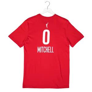 Adult Indiana Fever #0 Kelsey Mitchell Rebel Name and Number T-Shirt by Nike