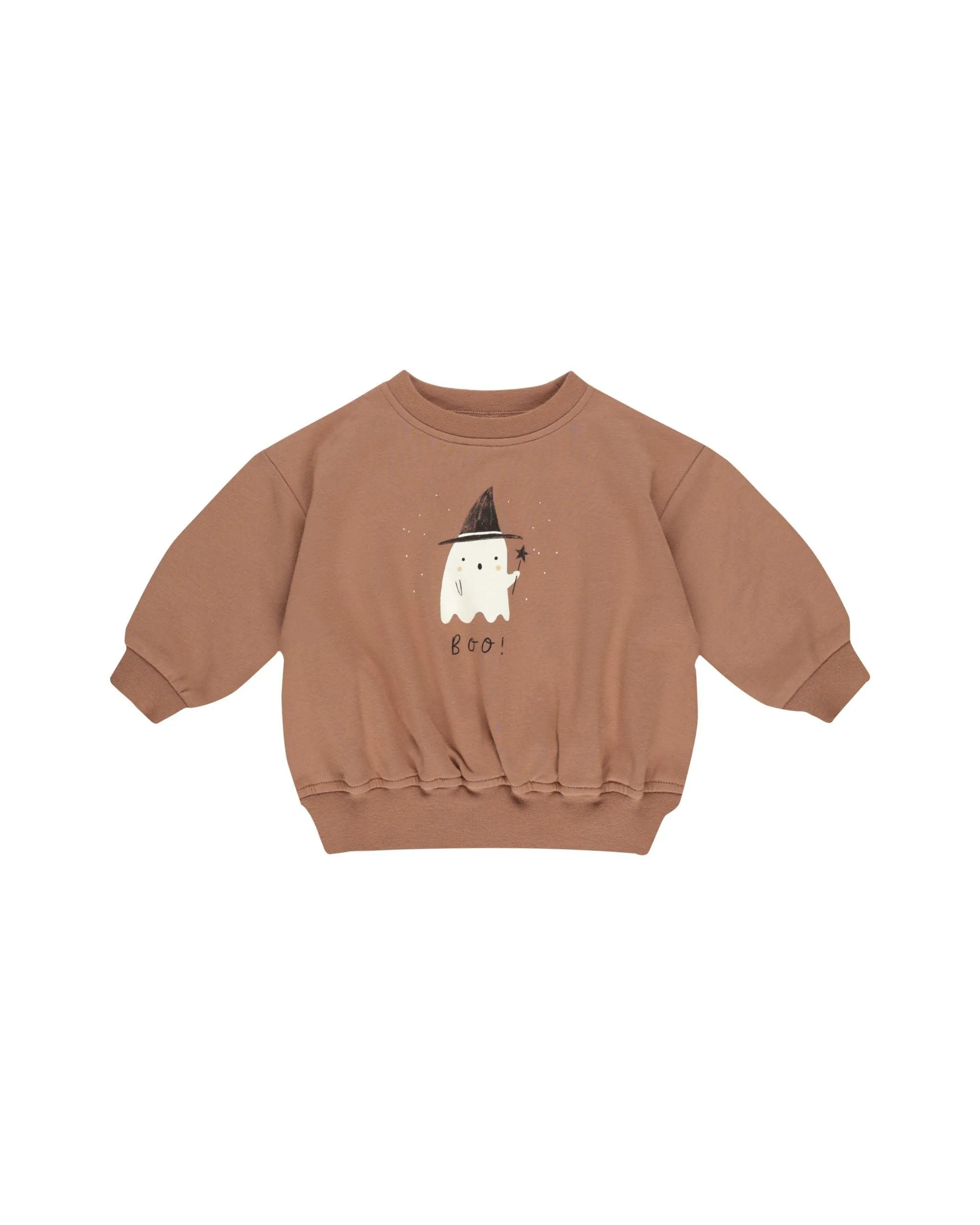 Baby Unisex Sets | 2PCS: Relaxed Halloween Sweatsuit: Boo and Night Sky | Quincy Mae