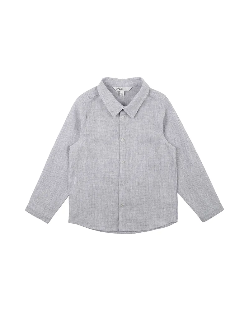 Bebe Albert LS Check Shirt - Blue Check (Size 000-7)