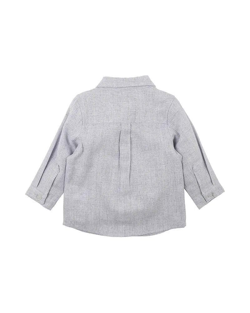 Bebe Albert LS Check Shirt - Blue Check (Size 000-7)