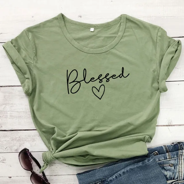 Blessed Heart Christian Statement Shirt