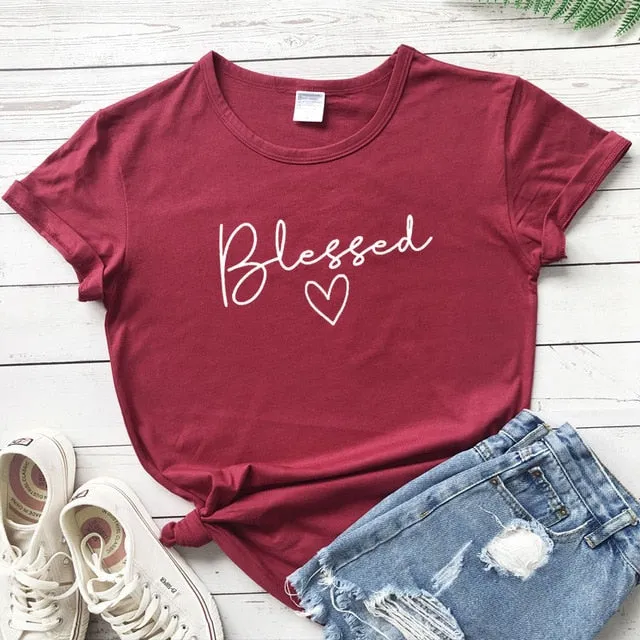 Blessed Heart Christian Statement Shirt