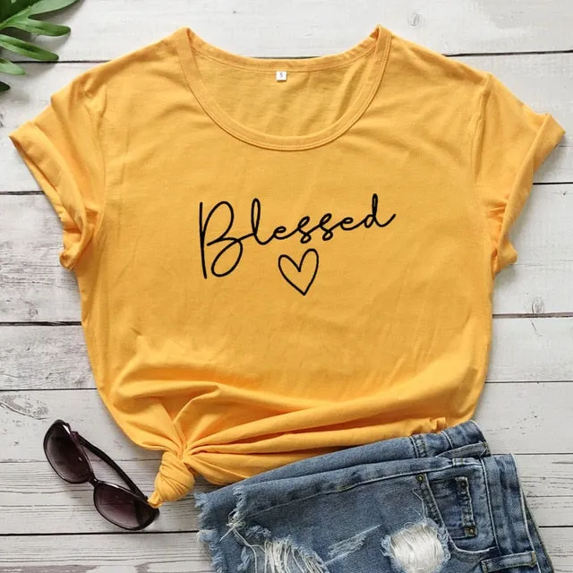 Blessed Heart Christian Statement Shirt