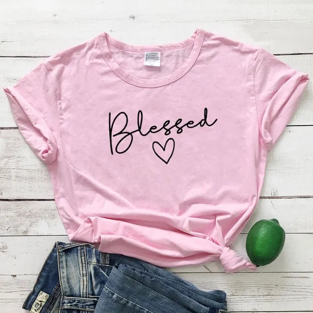 Blessed Heart Christian Statement Shirt