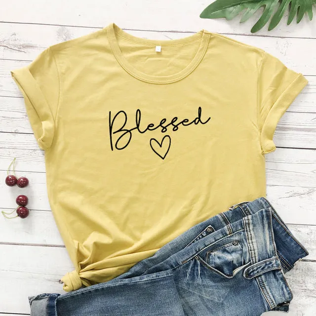 Blessed Heart Christian Statement Shirt