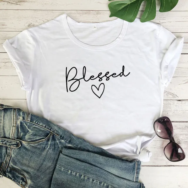 Blessed Heart Christian Statement Shirt
