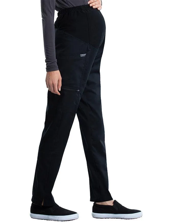 Cherokee Workwear Revolution Women's Slim Fit Maternity Petite Pant