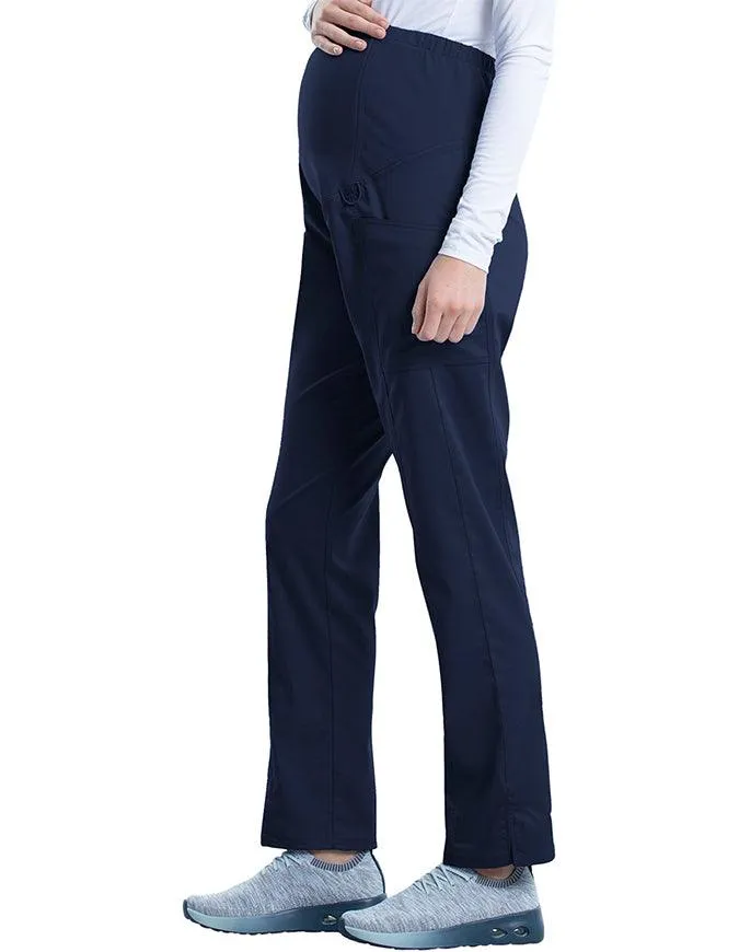 Cherokee Workwear Revolution Women's Slim Fit Maternity Petite Pant