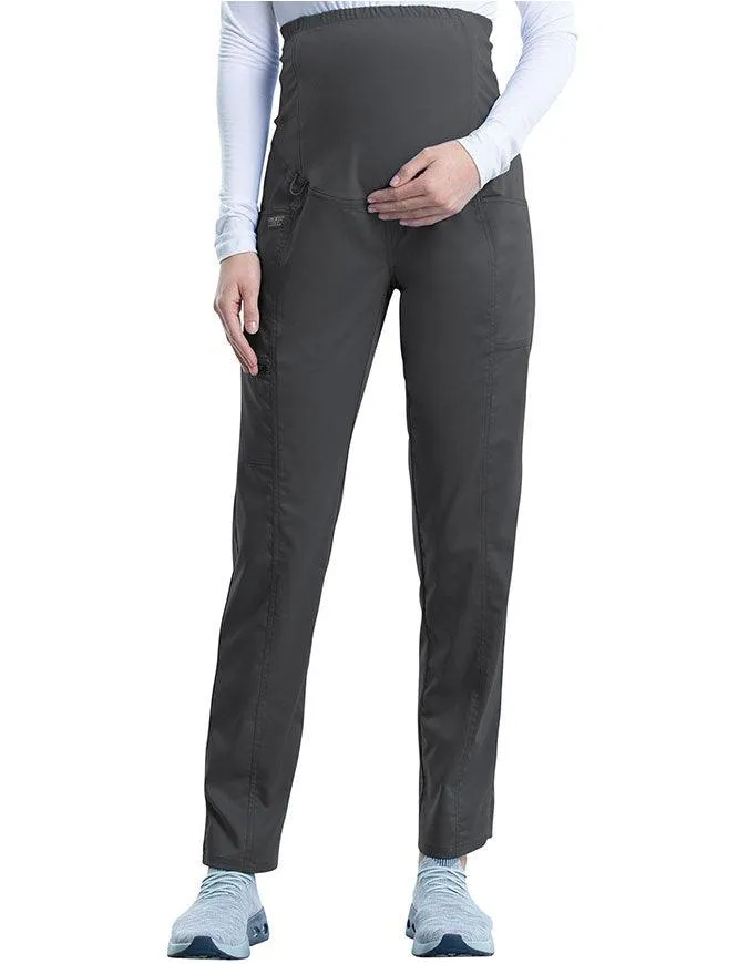 Cherokee Workwear Revolution Women's Slim Fit Maternity Petite Pant