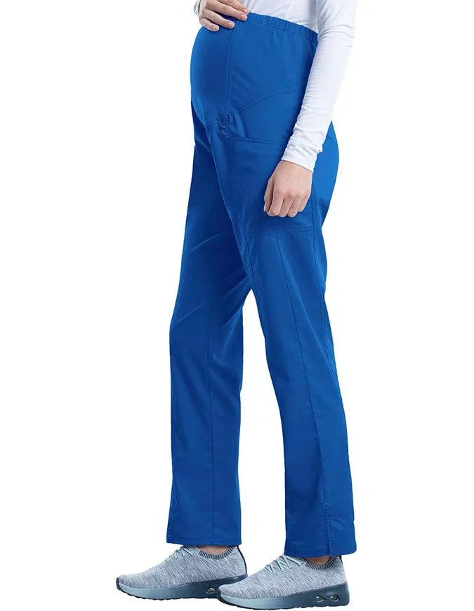 Cherokee Workwear Revolution Women's Slim Fit Maternity Petite Pant