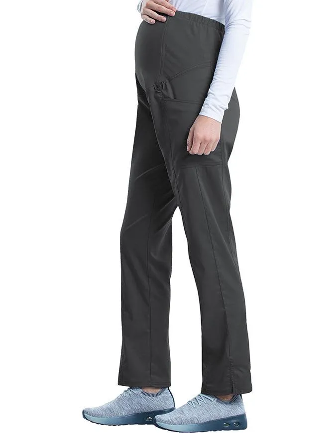 Cherokee Workwear Revolution Women's Slim Fit Maternity Petite Pant