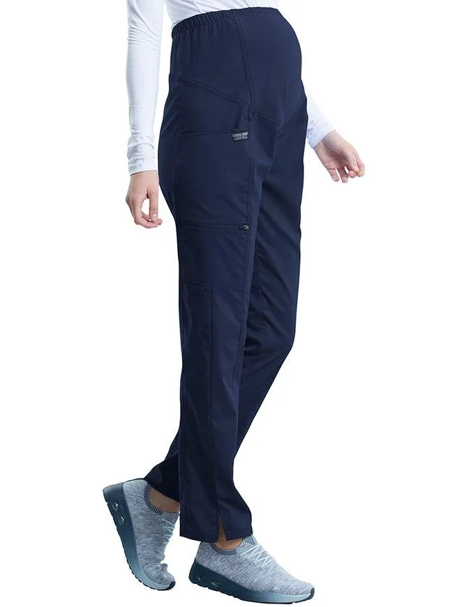 Cherokee Workwear Revolution Women's Slim Fit Maternity Petite Pant