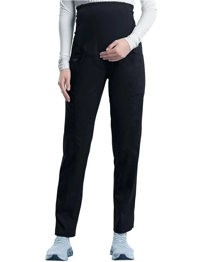 Cherokee Workwear Revolution Women's Slim Fit Maternity Petite Pant
