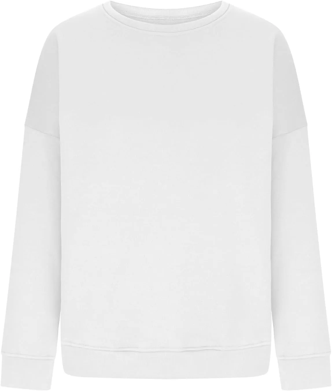 Crewneck Sweatshirts Women Soft Plain Oversized Sweatshirt Comfy Drop Shoulder Cute Hoodie Fleece Pullover Sweater