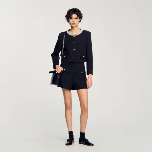Dominique High-Waisted Shorts Black