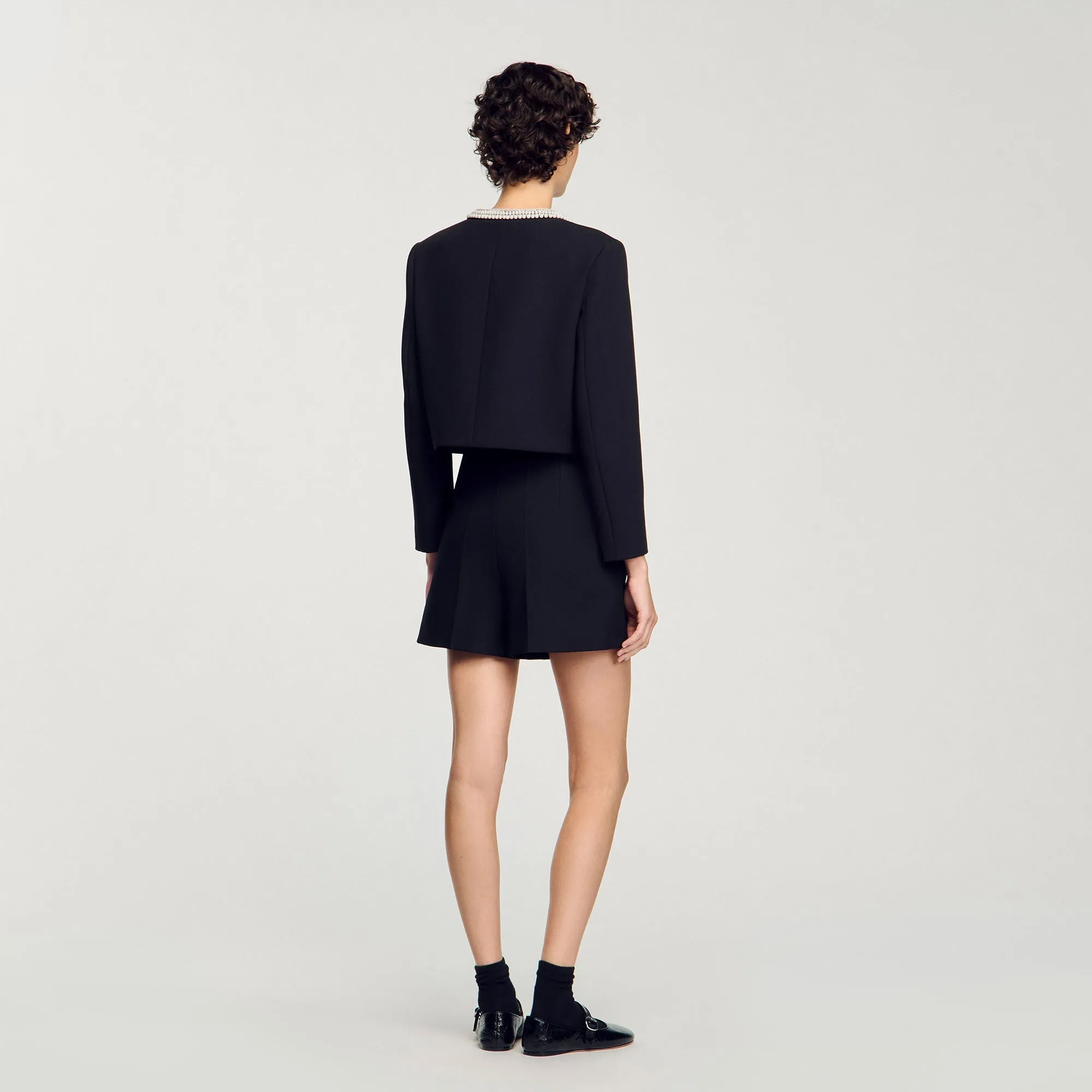 Dominique High-Waisted Shorts Black