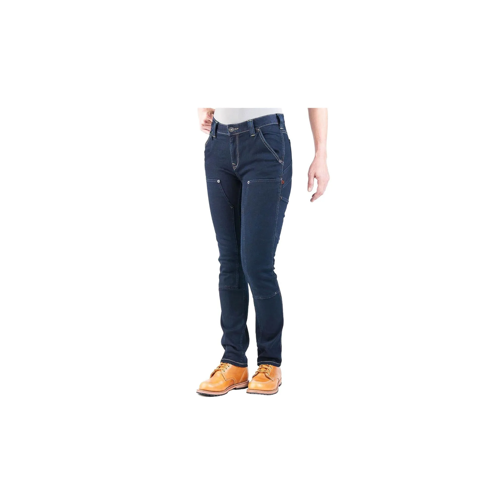 Womens Maven Slim Powerflex Indigo Denim Dovetail Workwear