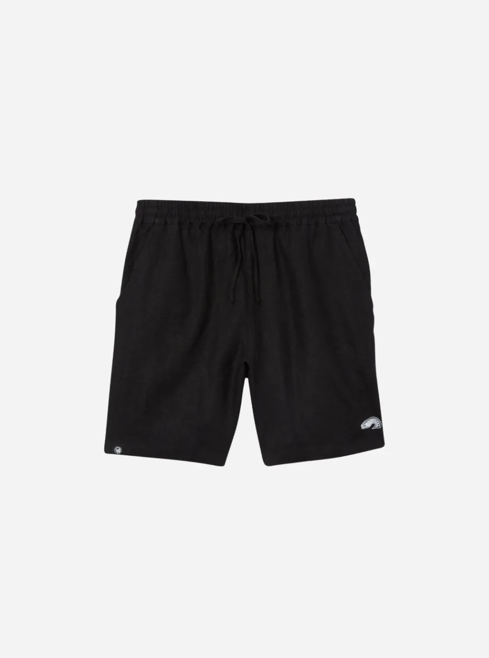 Everyday Eel Adult's Black Linen Shorts