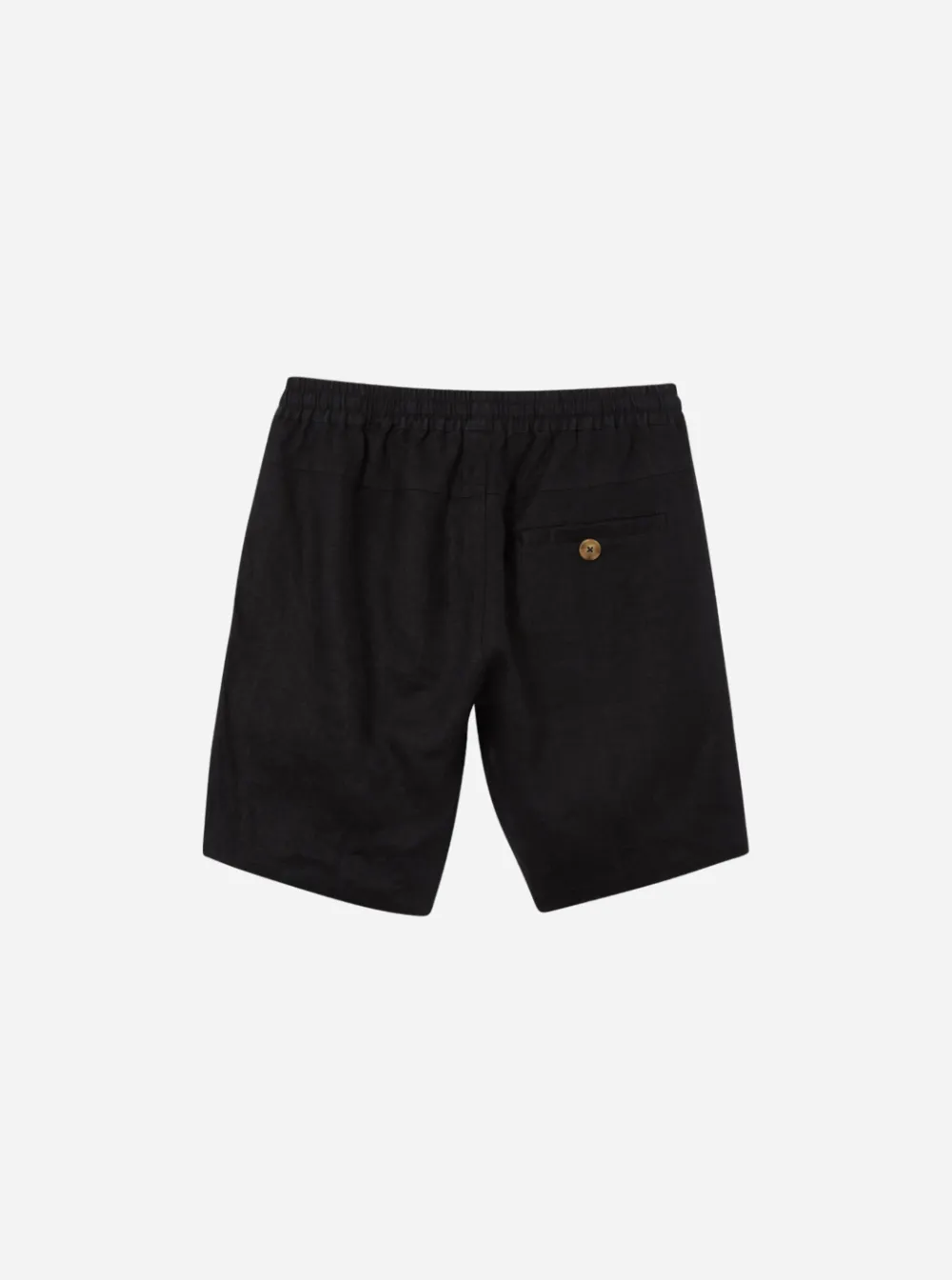 Everyday Eel Adult's Black Linen Shorts