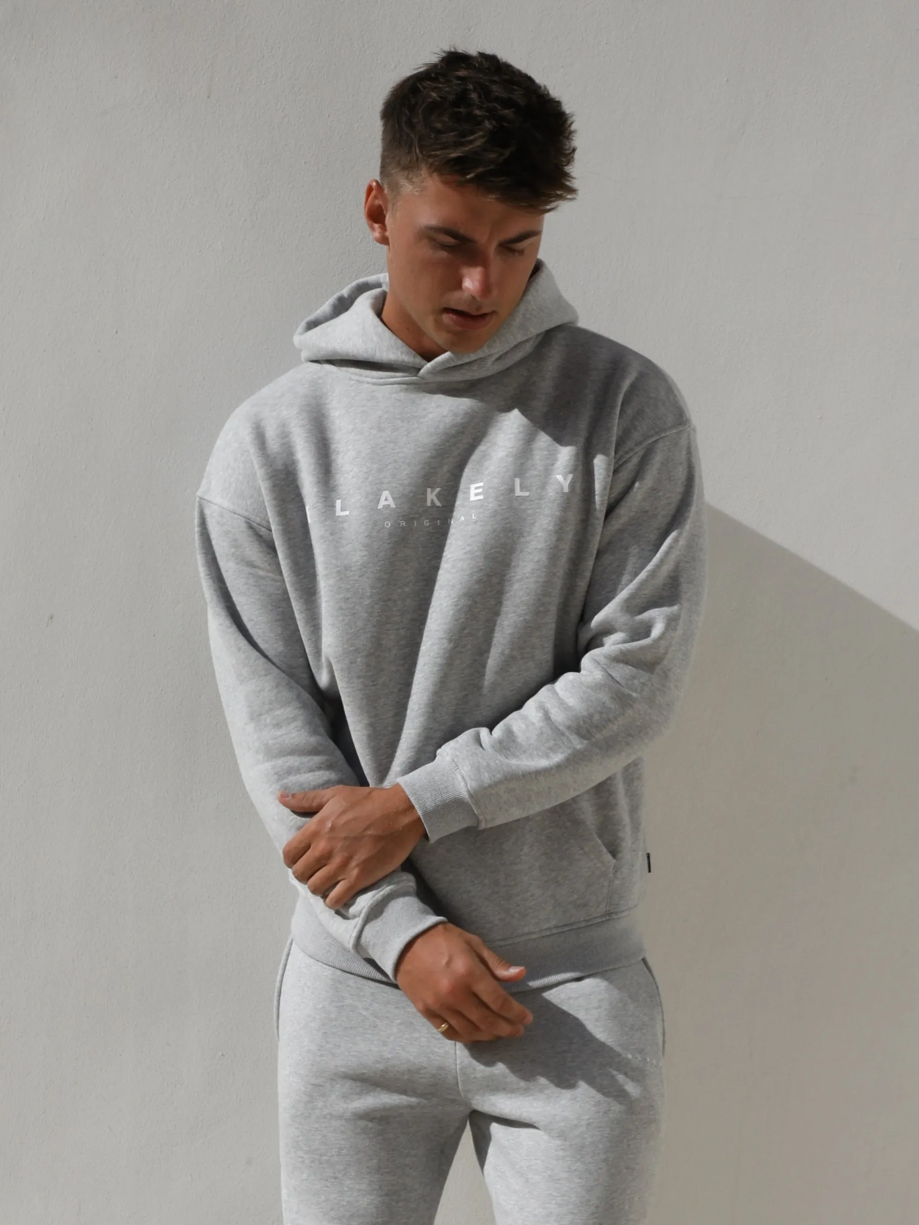 Evolved Relaxed Hoodie - Marl Grey