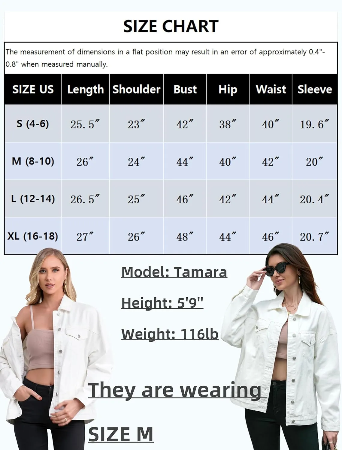 Jean Jacket for Women, Oversize Trendy Denim Jacket, Women's Loose Long Boyfriend Jean Jackets Coat