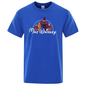 Malt Whiskey Printed T-Shirt – Funny Alcohol-Themed Oversized Tee for Men