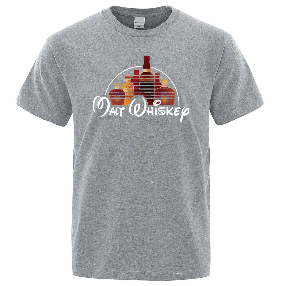 Malt Whiskey Printed T-Shirt – Funny Alcohol-Themed Oversized Tee for Men