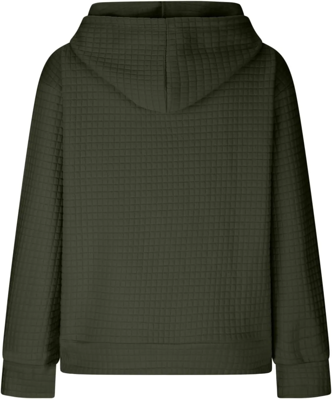 Oversized Hoodie for Women Plus Size Long Sleeve Waffle Sweatshirt Casual Loose Pullover Trendy Tops with Pocket