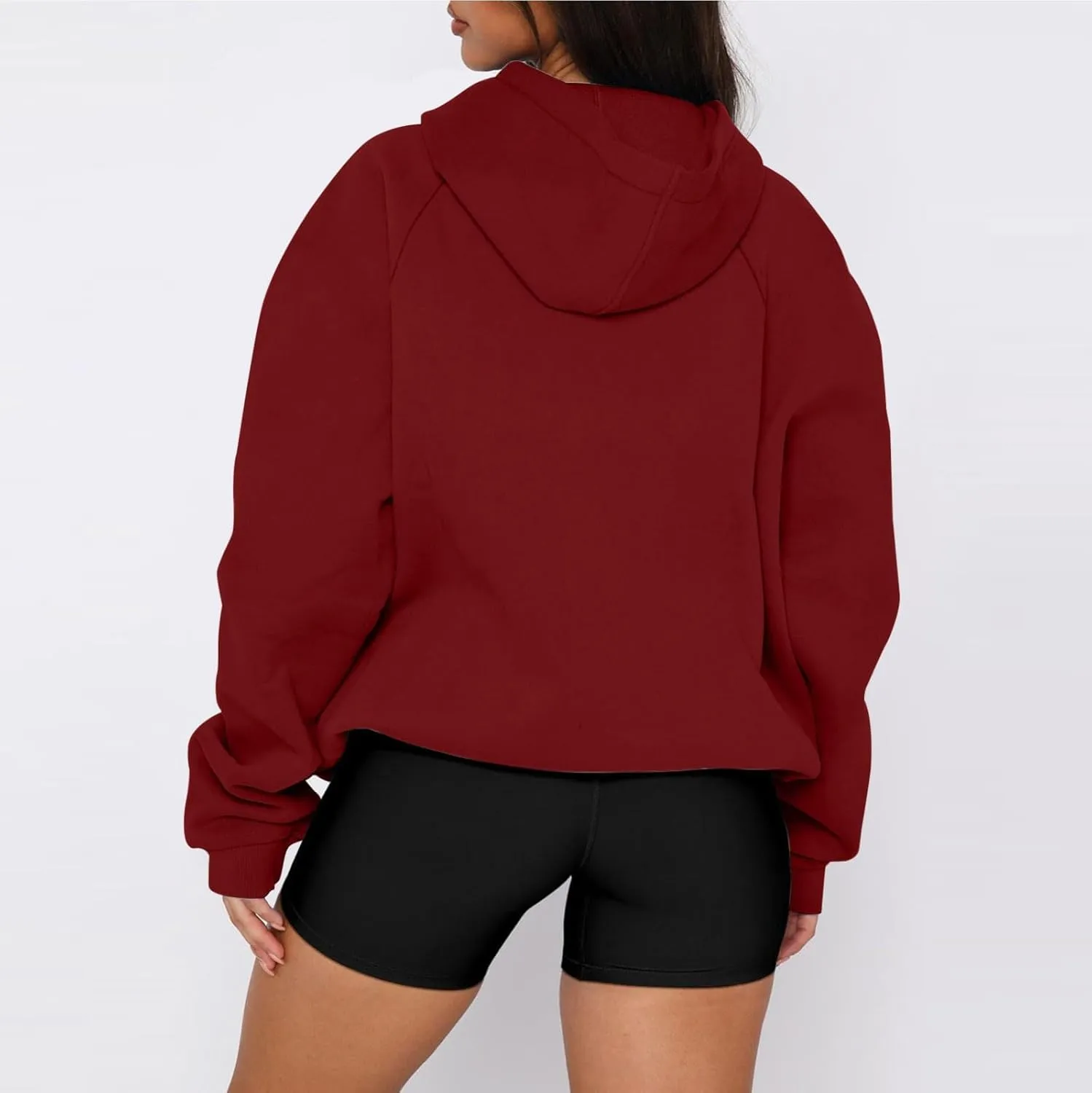 Oversized Hoodies for Women Soft Lightweight Fleece Hooded Sweatshirt Trendy Drop Shoulder Loose Pullover Sweater