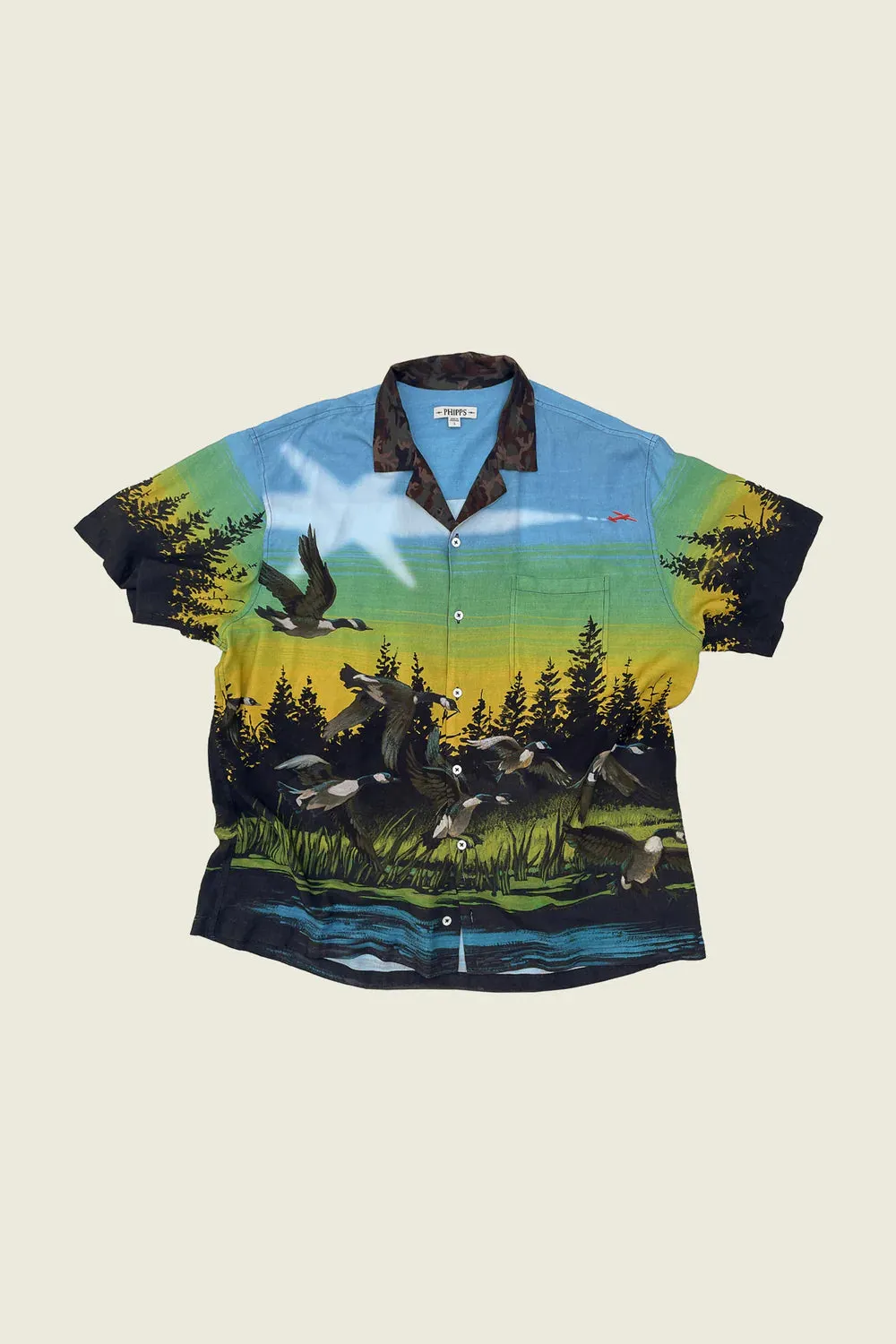 PHIPPS OVERSIZED BOWLING SHIRT LAKE POSTER PRINT
