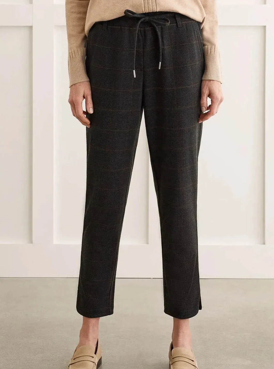 Pull On Ankle Pant W/ Rounded Hem [Baked Clay-1066O]