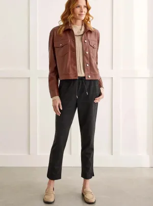 Pull On Ankle Pant W/ Rounded Hem [Baked Clay-1066O]