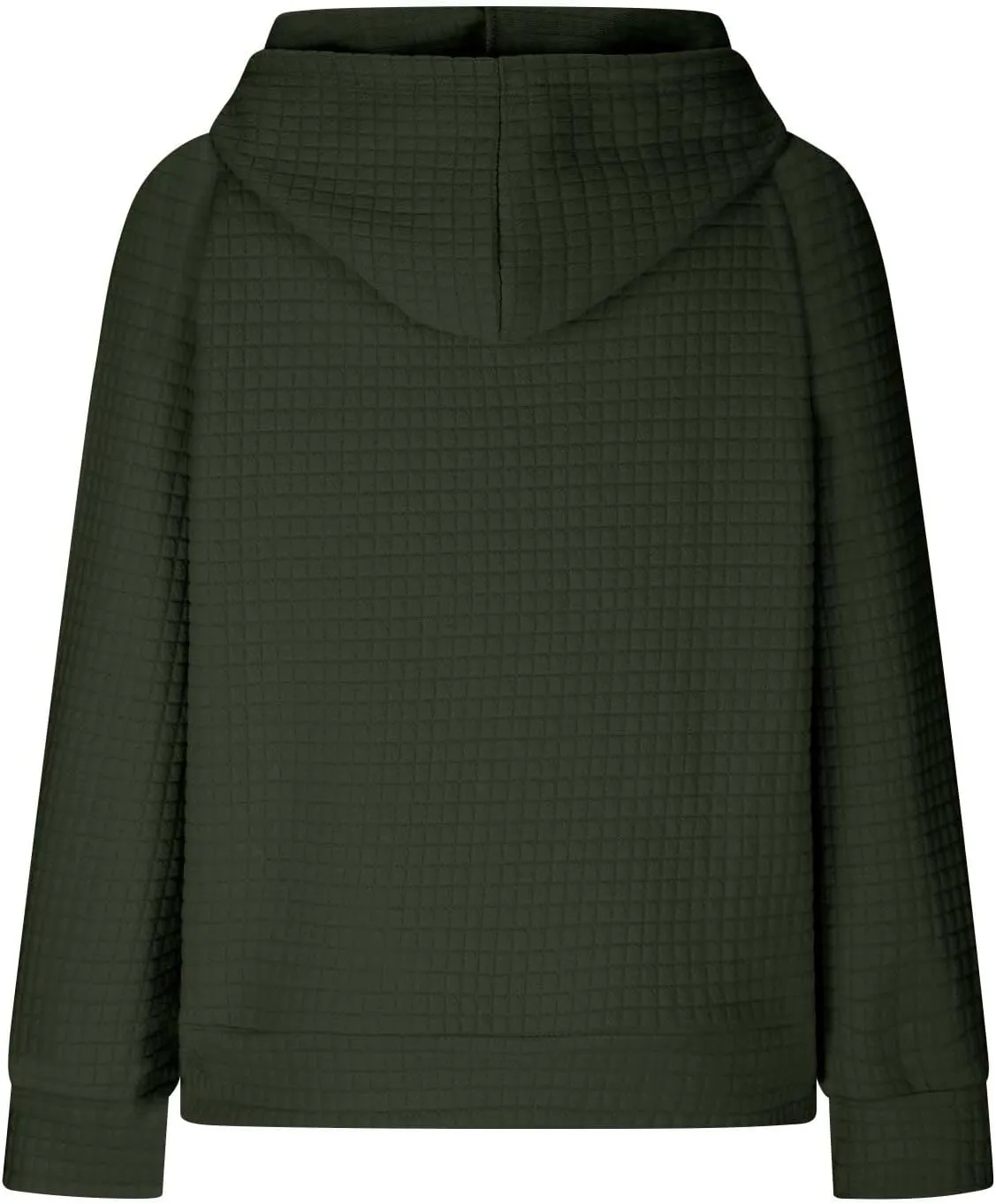 SMIDOW Oversized Hoodies For Women Trendy 2023 Waffle Knit Hooded Sweatshirt Casual Loose Fall Winter Pullover Tops