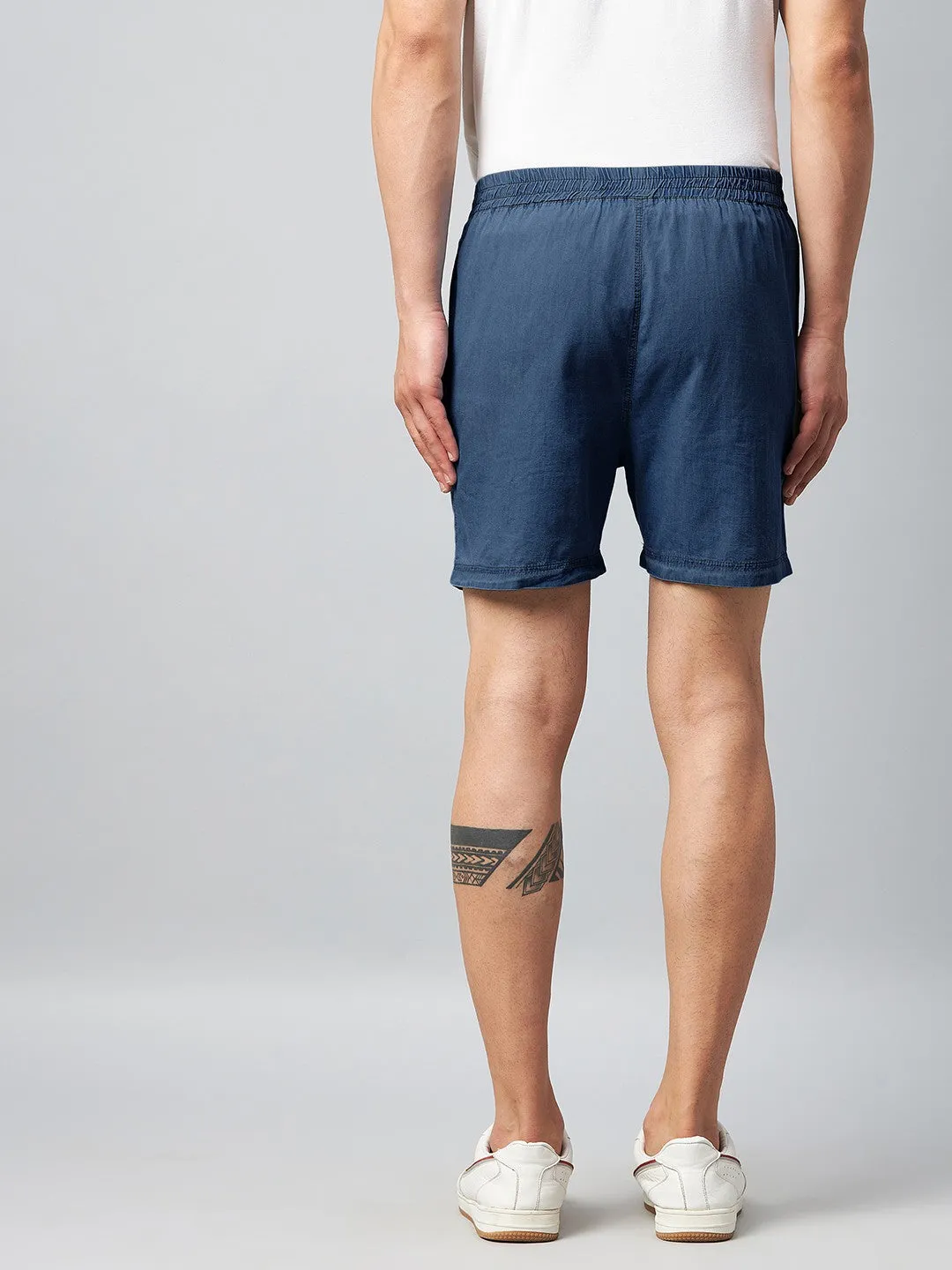 Solid Men Shorts (Navy |) (Pack of 1)