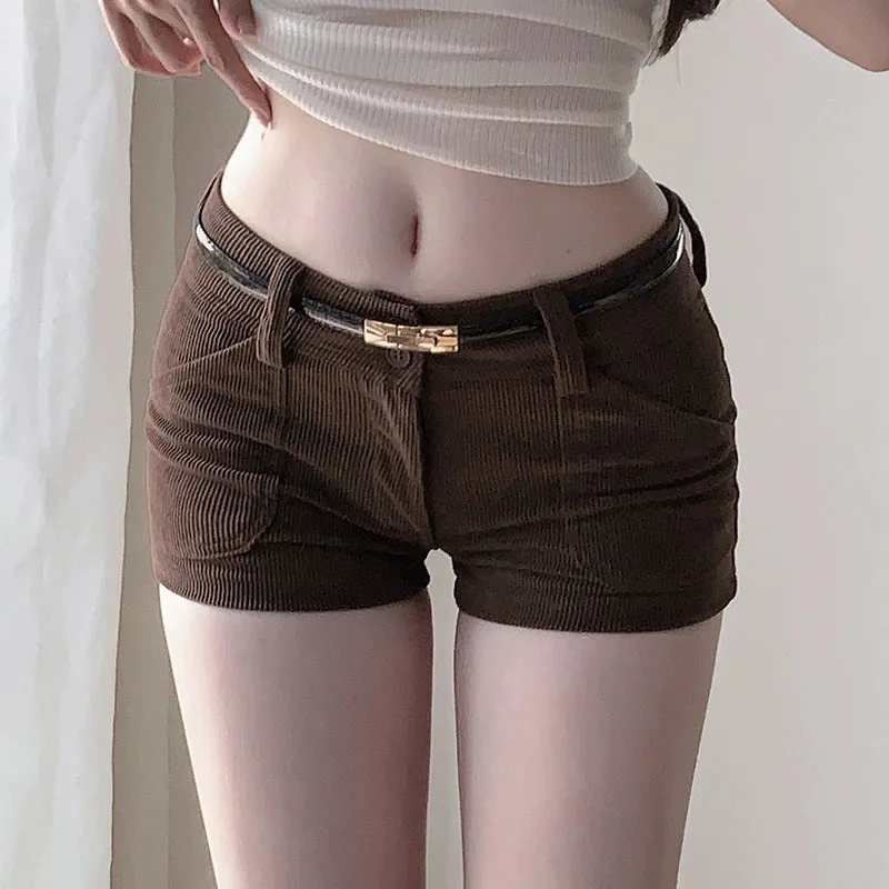 Stori Corduroy Low Waist Shorts