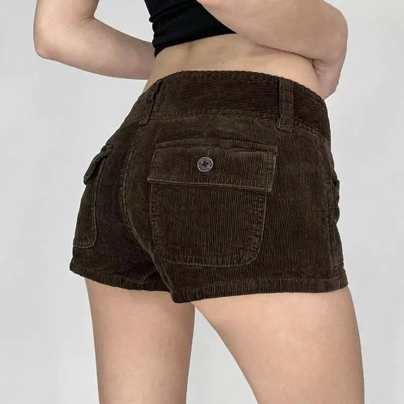 Stori Corduroy Low Waist Shorts