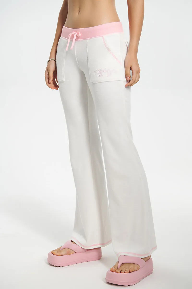Sweetheart Cotton Velour Track Pants