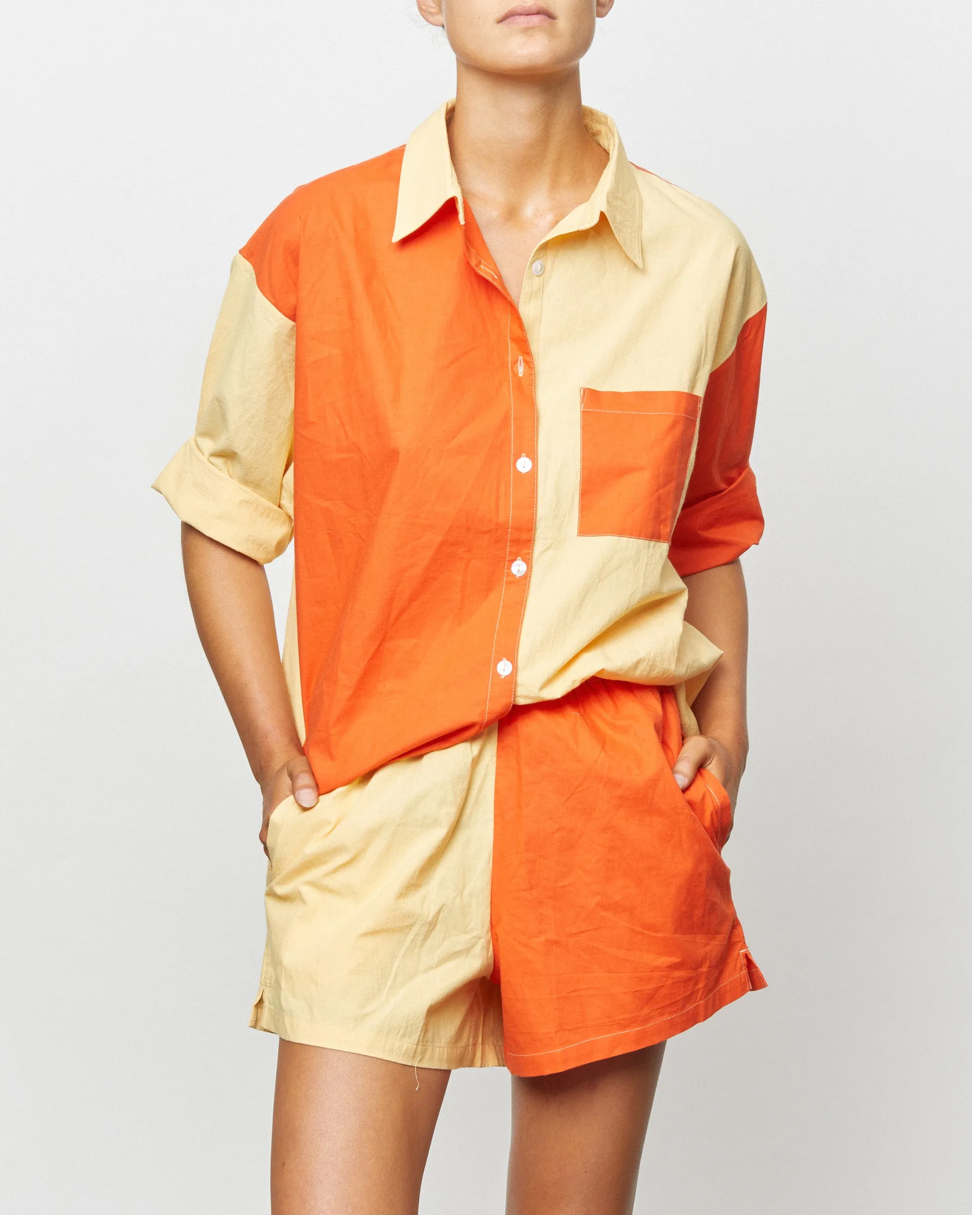 The Vacay Short - Vermillion