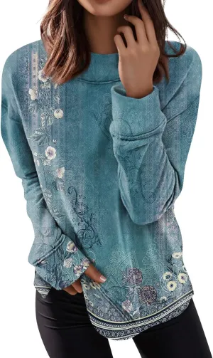 Womens Oversize Sweatshirt Casual Crew Neck Sweatshirt Loose Soft Long Sleeve Pullover Tops Fall 2024
