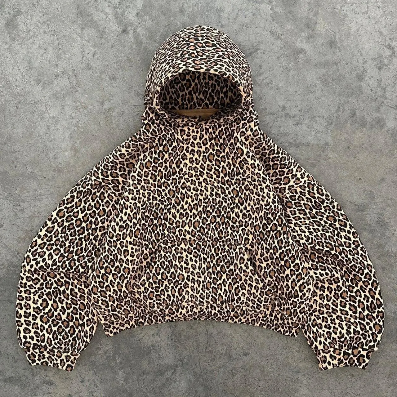 Y2k Women Oversized Zip Up Hoodies Vintage Grunge Jackets Streetwear Graphic Camo Cheetach Print Hoodie Trendy